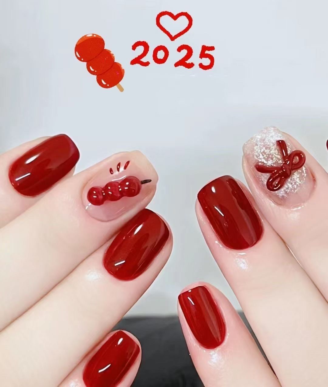 新年必备红色美甲