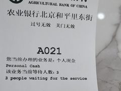 -中国农业银行(北京和平里东街支行)