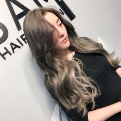 点击看大图 Yishen染发作品-3AM HAIR SALON烫发染发接发