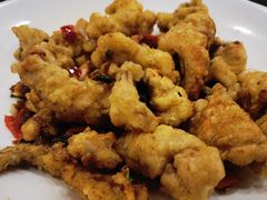 椒盐鱿鱼-潮粥馆(长江花园店)