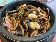 石锅鳝丝煲-镇江苏宁万豪酒店-苏筵中餐厅