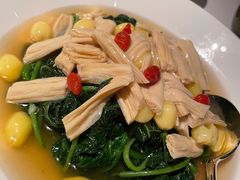 银杏腐竹浸皇帝苗-金轩中餐厅 Jin Xuan(浦东丽思卡尔顿酒店)