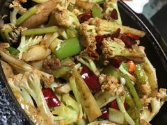 干锅有机花菜-大梁骨头馆·酱骨老菜(友好店)