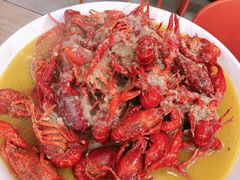 蒜泥小龙虾-宝记烧烤·碳锅羊肉·羊蝎子火锅·夜食社(文体路创始店)