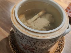 鲜松茸菌土猪肉汤-食锦记·福建私房菜(浦西万达店)