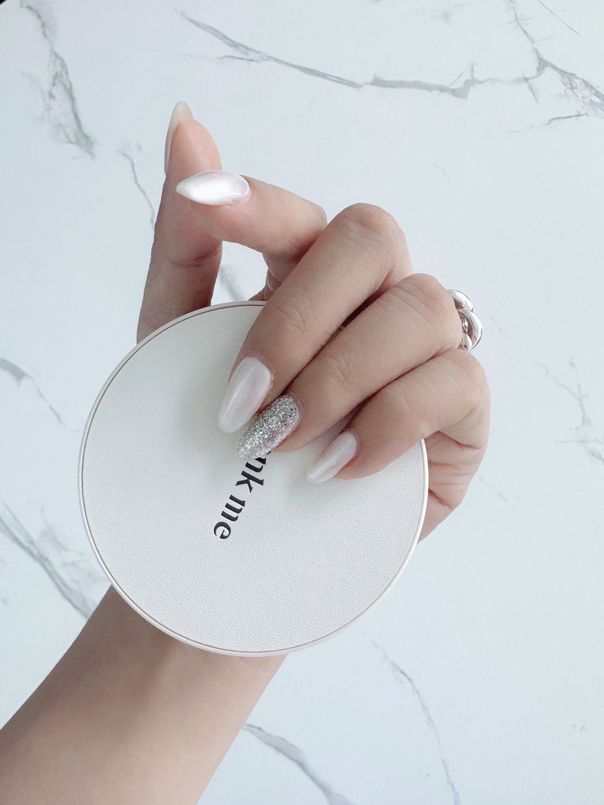 初夏 白色美甲!真的好爱