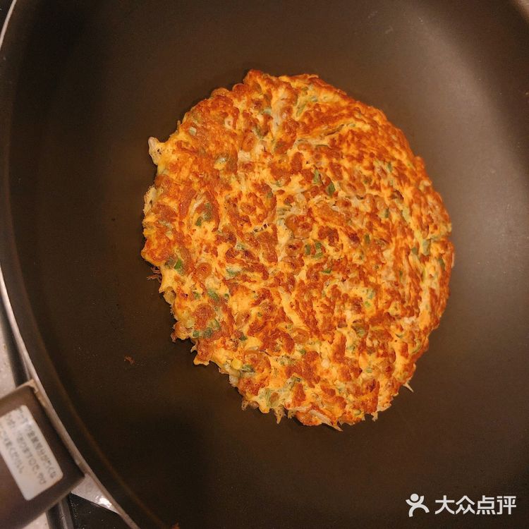 納豆小魚秋葵雞蛋餅餅[调皮]