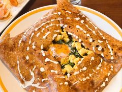 咖喱鸡肉菠菜鸡蛋奶油荞麦薄饼-La Creperie法餐厅(桃江路店)