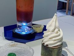 茉莉花冰淇淋-茶是一枝花泡茶店