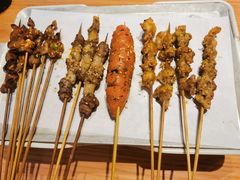 烤羔羊肉串-木屋烧烤(房山良乡店)