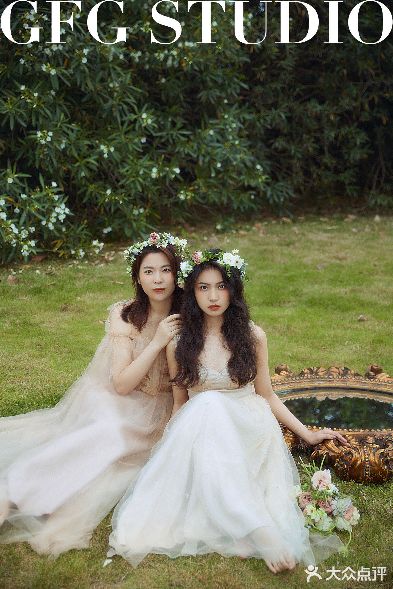 森系母女写真☘️超治愈/温柔的绿色系母女照
