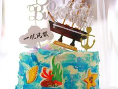 -咖咖熊蛋糕定制·蓝风车动物奶油