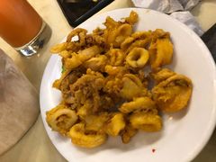 炸墨鱼圈-真浪花园海鲜餐馆