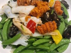 彩虹蜜豆炒花枝双蚌-港澳德兴火锅海鲜酒家(殷皇子店)