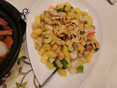 蜜瓜百合炒三果&nbsp;&nbsp;-沙龙酒家