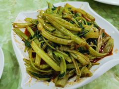 虾头油炒通菜-家利美食店