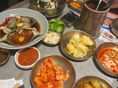 -草家酱蟹炭火烤肉店(珲春南路一店)