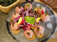 春季香椿牛肉丸-盡膳口福跷脚牛肉火锅(晶耀前滩店)