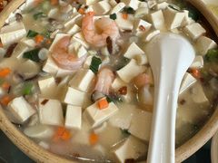 菌菇虾仁鲜豆腐-米爱•五谷养生粥坊(温塘店)