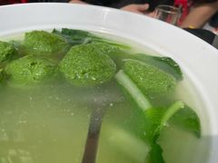 青菜圆子汤-柏合黄记豆腐皮饭店