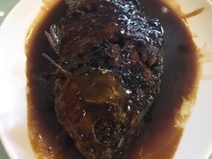 葱烤河鲫鱼-锦江中华村农家乐饭庄