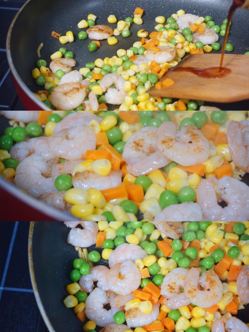 今日便当l 什锦炒虾仁lday 1