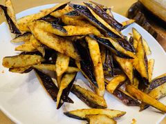 回味干烹紫茄条-观宴中餐厅