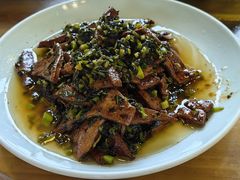 咸菜炒猪肝-双塔老饭店