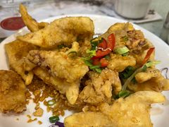 椒盐鲜鱿-尝囍煲仔小菜
