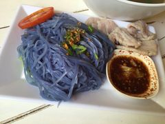 -蝶豆花蓝面条