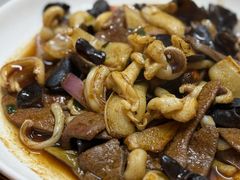 猪肝炒目鱼-柠静私家菜(石板巷店)