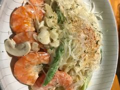 芝士蘑菇鲜虾意大利面-BE BRIGHT KITCHEN(正佳广场店)