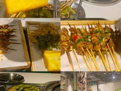 -山野的朋友露营炭火烤肉