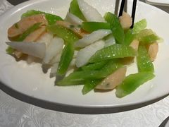 西芹炒虾仁澳带-苔圣园酒家(尊木汇国际艺术广场店)