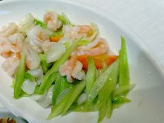 芦笋百合炒虾球-大鸭梨烤鸭(金色漫香店)