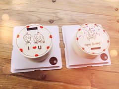 简笔画头像手绘蛋糕-艾加柒克蛋糕茶歇甜品台(春熙路店)