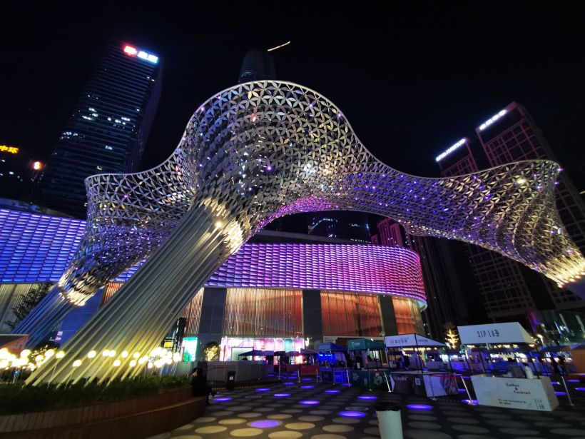 【夜景】卓悦intown购物中心-深圳吃喝玩乐-大众点评社区