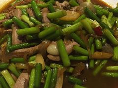 蒜苔炒腰花-山水人家(九堡店)