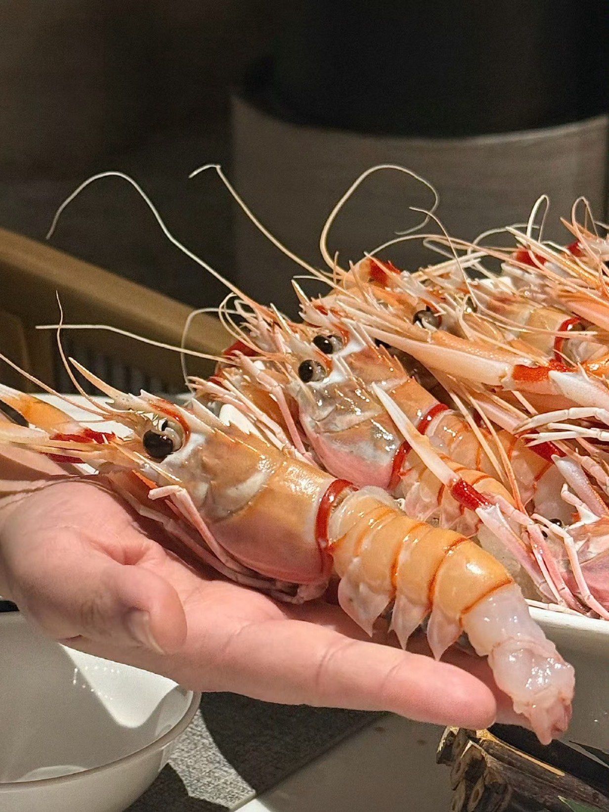 海鲜鳌虾刺身无限畅吃!肉质鲜甜饱满弹牙!