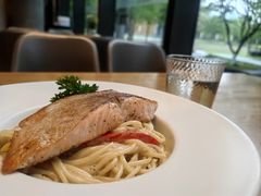 挪威三文鱼意大利面-青麦家·融合餐厅(江岛智立方店)