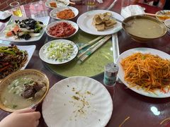 -陕北农家小吃风干羊肉剁荞面