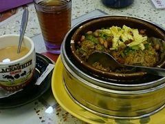 荷葉生炒臘味糯米飯&nbsp;奶茶&nbsp;例湯-新辉港式茶餐厅(北栅店)