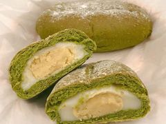 抹茶麻薯红豆绿豆面包-谷艺烘焙