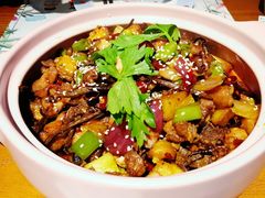 茶树菇鸡煲-最味·煲式干锅(银石广场店)