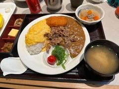 咖喱蛋包饭定食-dodonpa.墩墩伐 便当食堂(博华广场店)