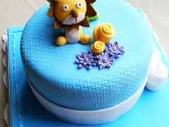 狮子座-咖咖熊蛋糕定制·蓝风车动物奶油