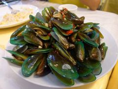 炒青口-阿古海鲜大排档(青澳湾自然之门六年好店)