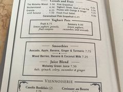 菜单-The Wolseley