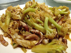 菜花炒鲜鱿-德烨酒家