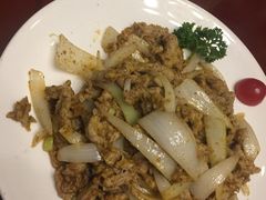孜然羊肉-金牌餐厅·天津菜·八珍豆腐·老爆三(瓷房子店)